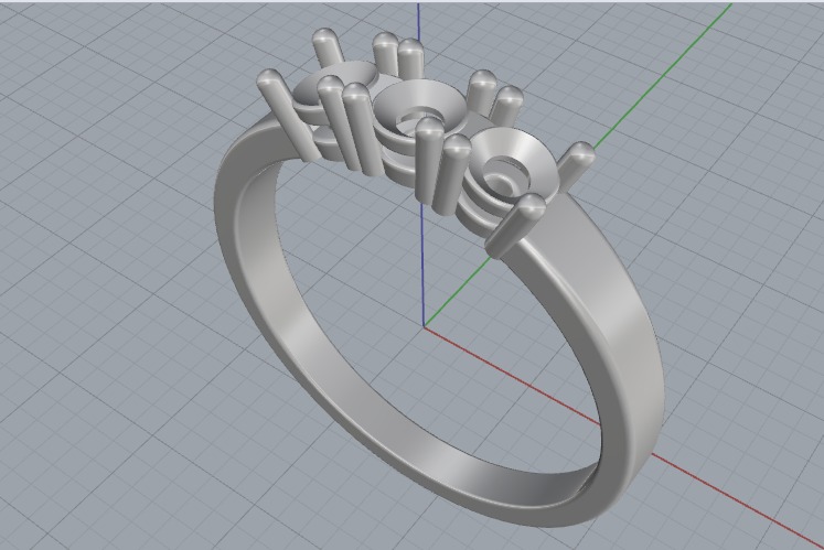 Ring N012599 3D print model_2