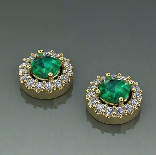 Earrings puset N012597 3D print model