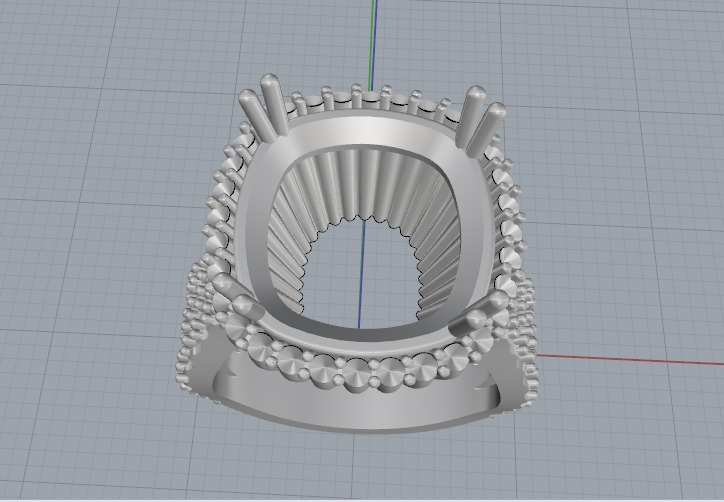 Ring N012591 3D print model_2