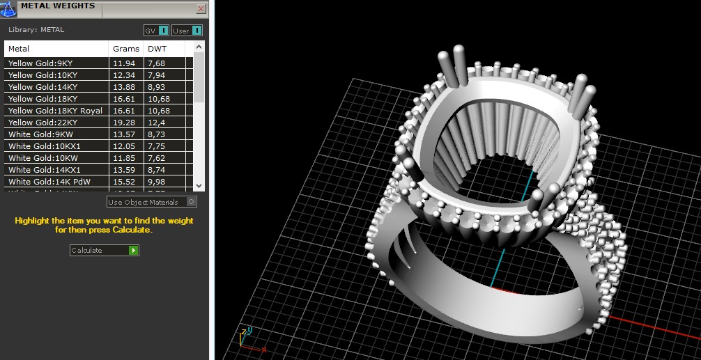Ring N012591 3D print model_9