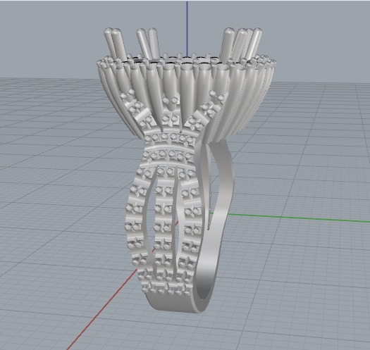 Ring N012591 3D print model_3