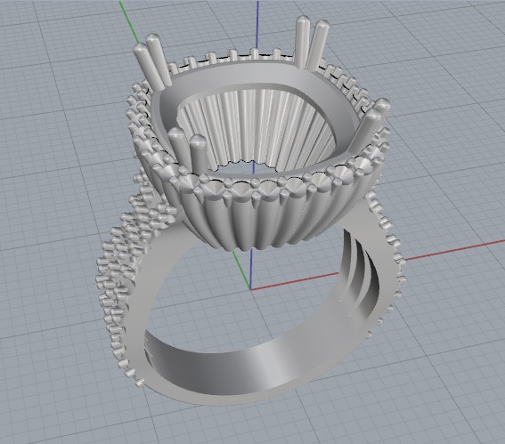 Ring N012591 3D print model_5