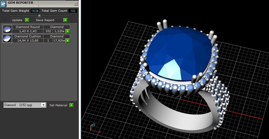 Ring N012591 3D print model_10
