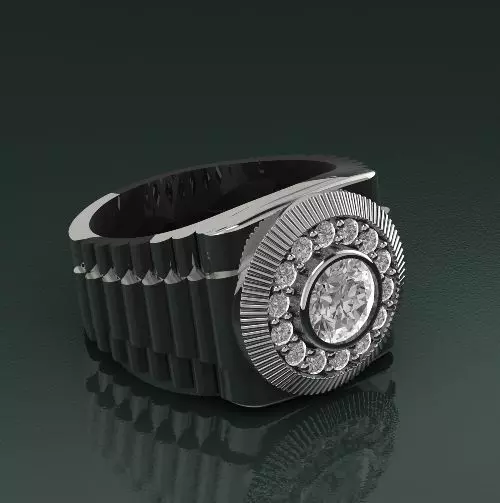 Rolex ring N012589 3D print model