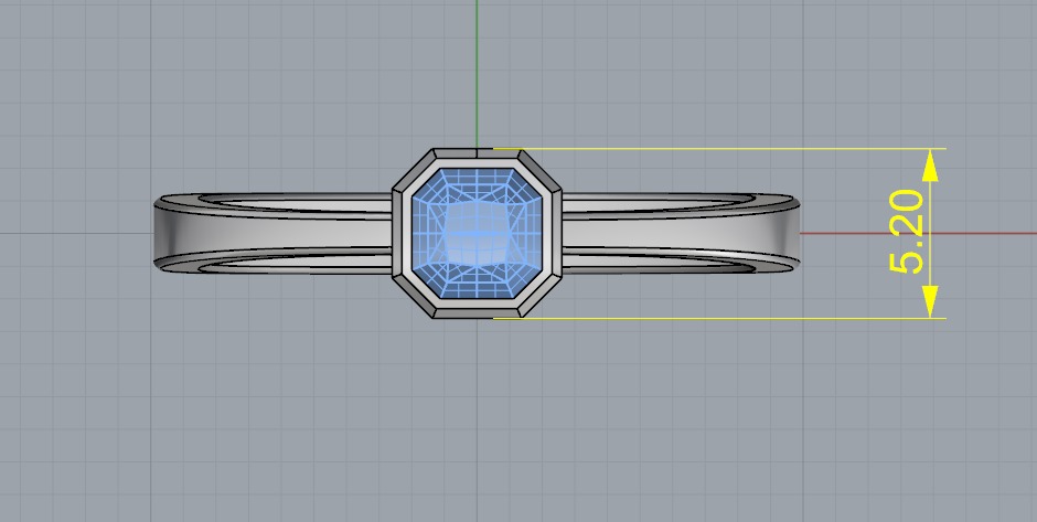 Soliter ring N012586 3D print model_6