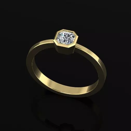 Soliter ring N012586 3D print model_0