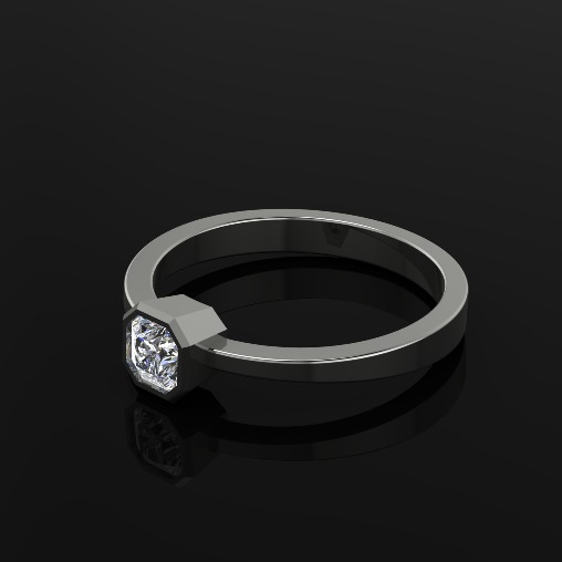 Soliter ring N012586 3D print model_1