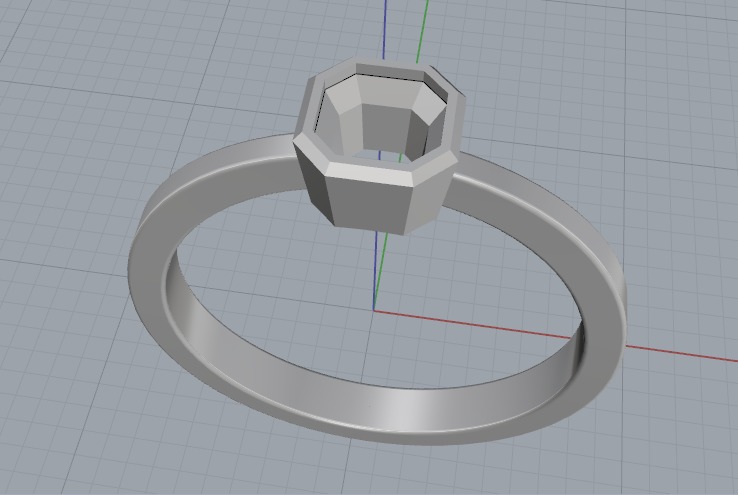 Soliter ring N012586 3D print model_2