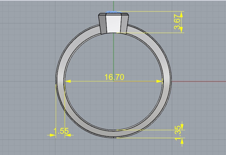 Soliter ring N012586 3D print model_5
