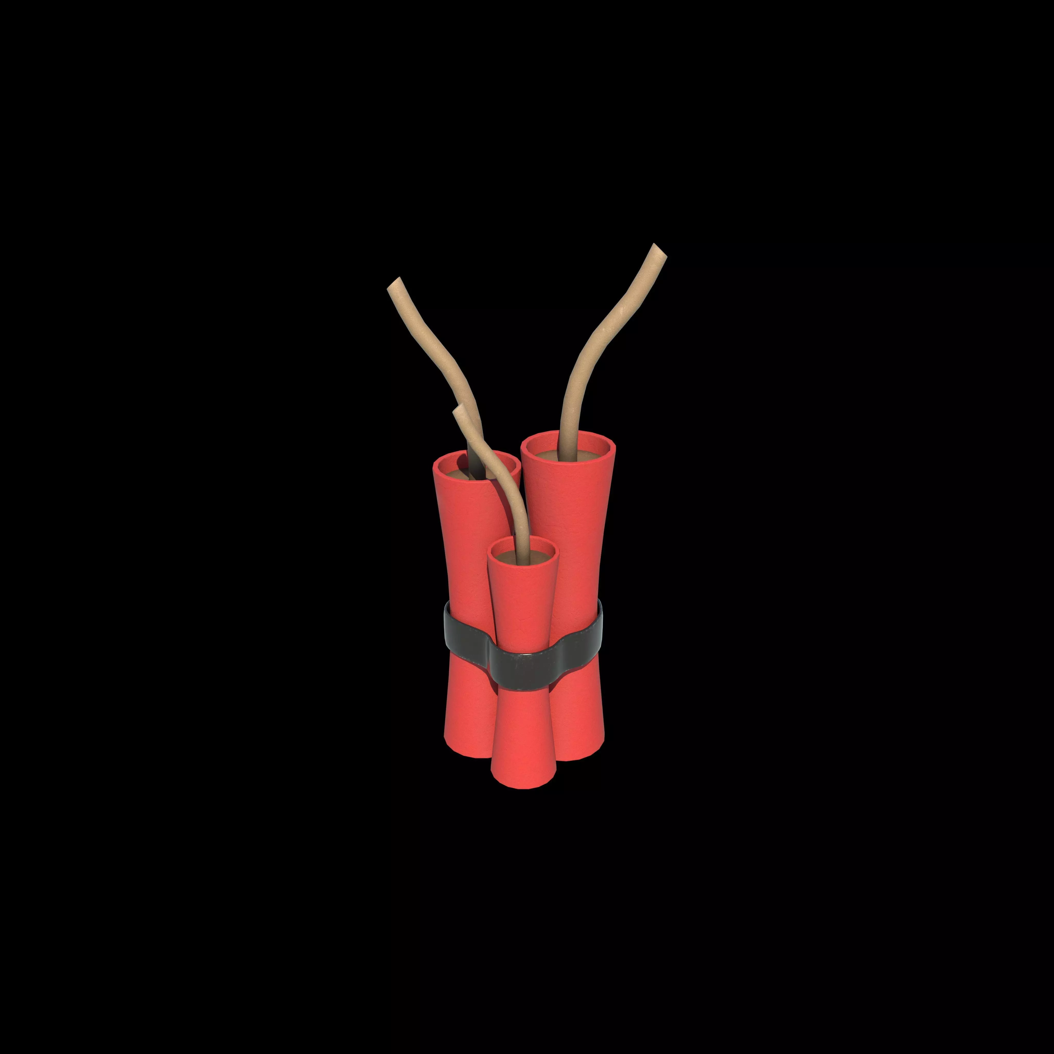 dynamite pack 3D model_0
