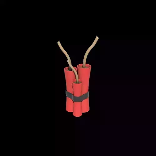 dynamite pack 3D model dynamite pack 3D model