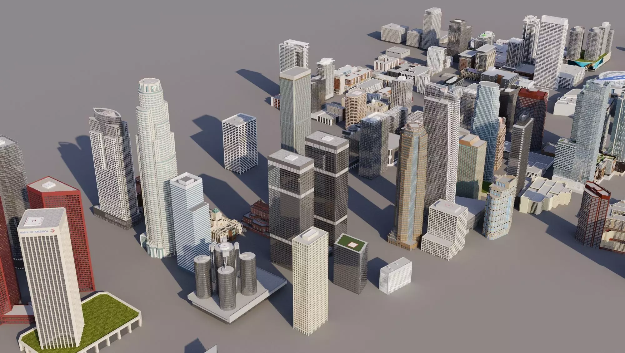 Los Angeles 3D model_0