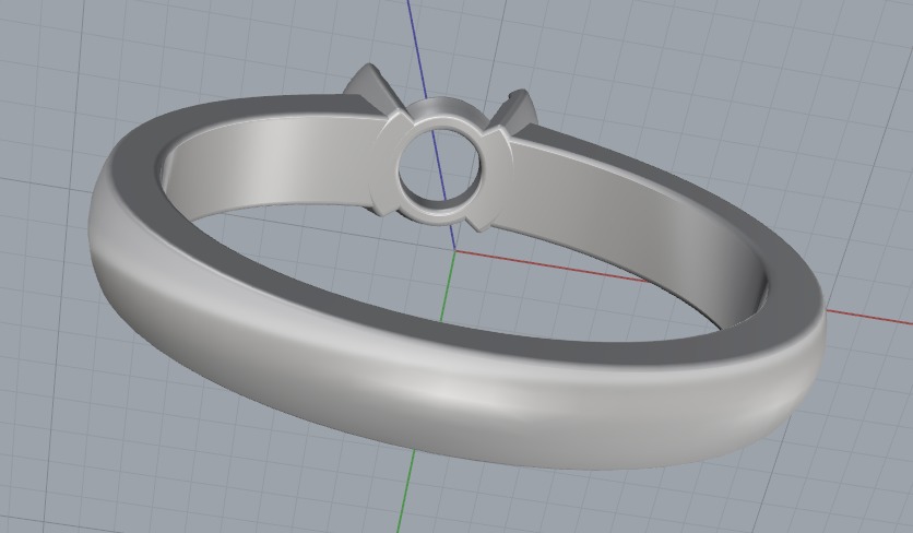 Soliter ring N012666 3D print model_5