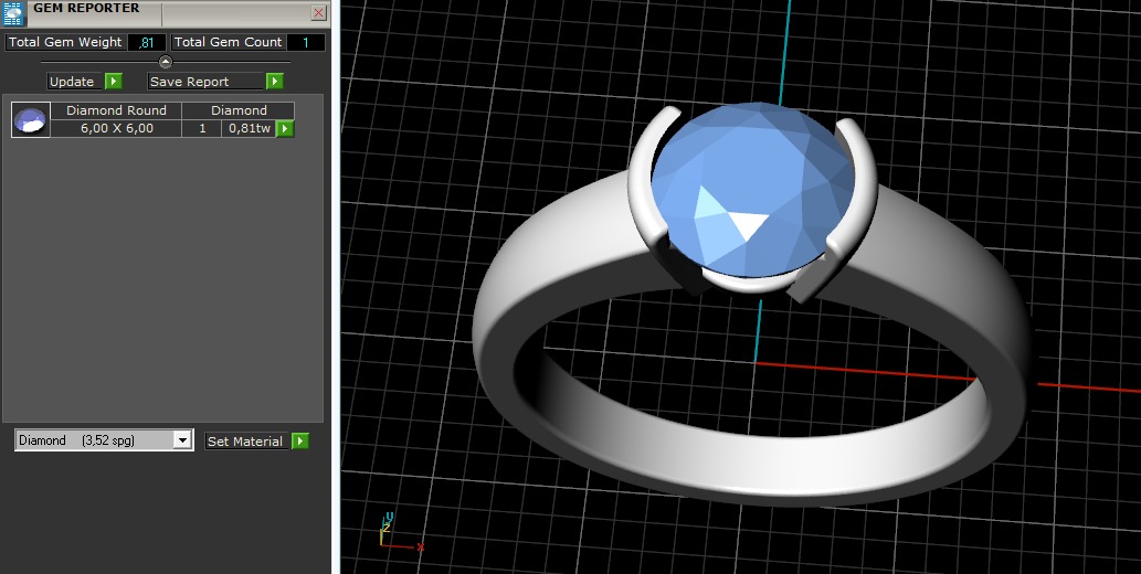 Soliter ring N012666 3D print model_9