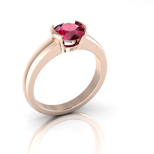 Soliter ring N012666 3D print model_1