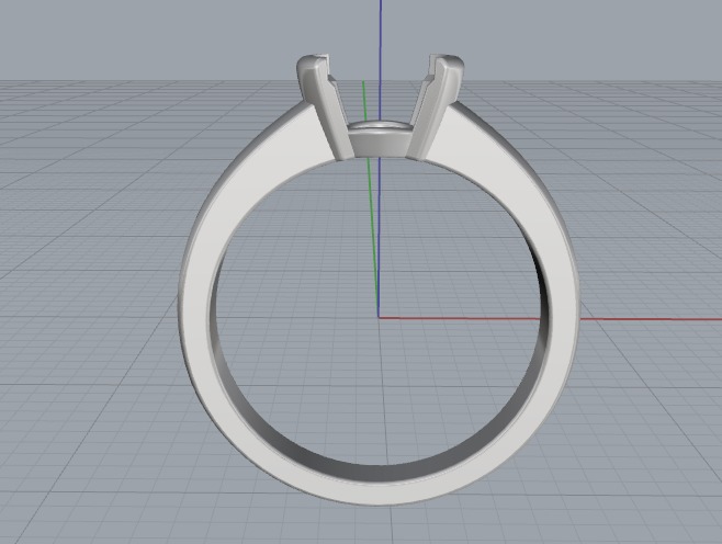 Soliter ring N012666 3D print model_4