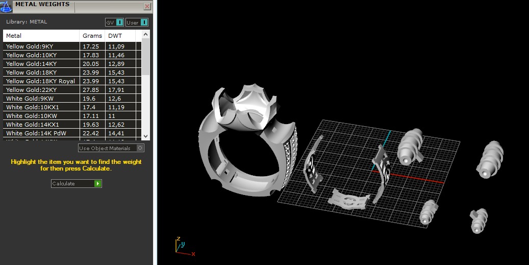 Ring N012658 3D print model_10