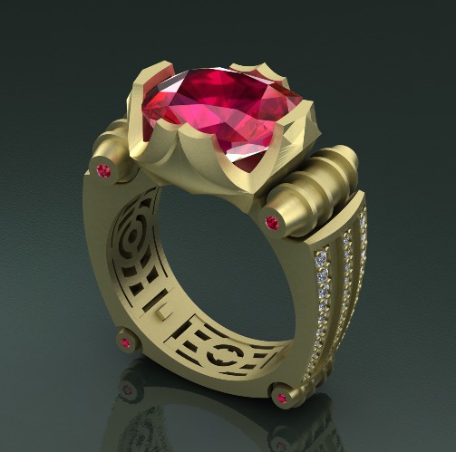 Ring N012658 3D print model_1