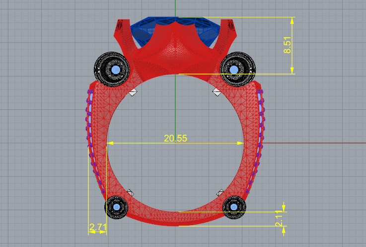 Ring N012658 3D print model_7