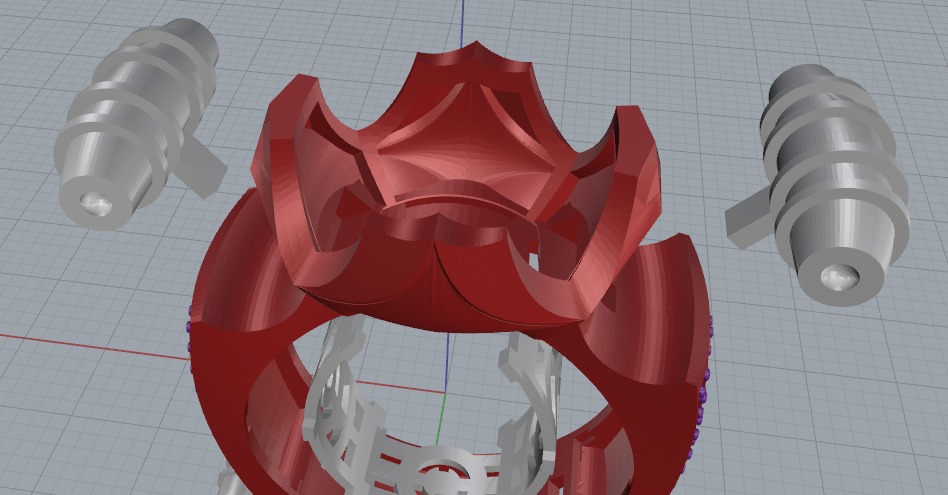 Ring N012658 3D print model_4