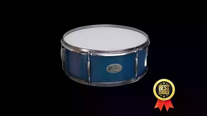 Snare Drum Low-poly 3D model