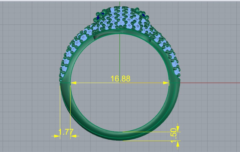 Snake ring N012649 3D print model_6