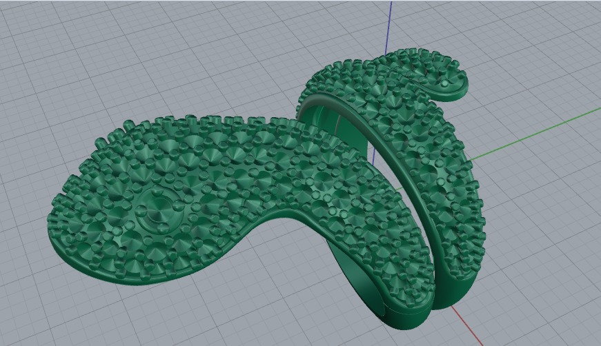 Snake ring N012649 3D print model_2