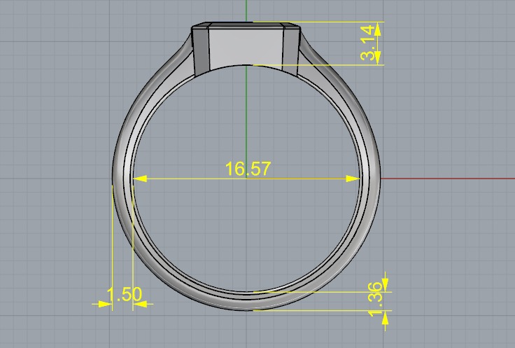 Soliter ring N012646 3D print model_6