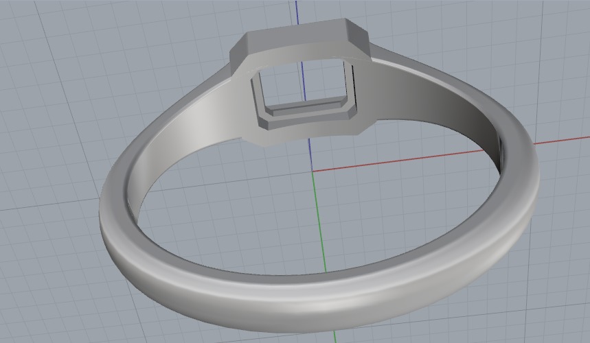 Soliter ring N012646 3D print model_5