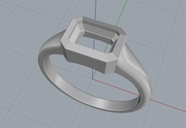 Soliter ring N012646 3D print model_2