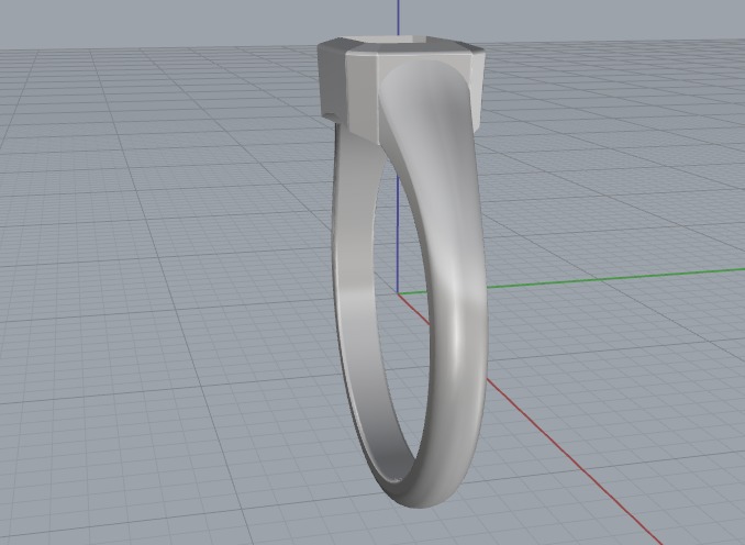 Soliter ring N012646 3D print model_4