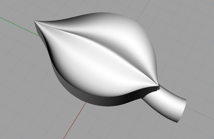 Leaves N012645 3D print model_4