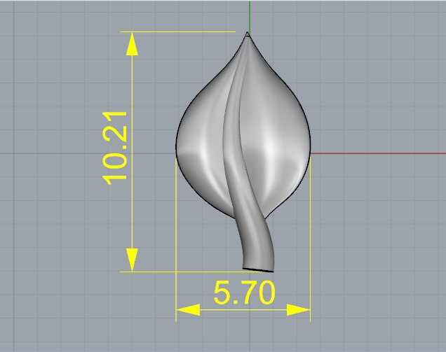 Leaves N012645 3D print model_5