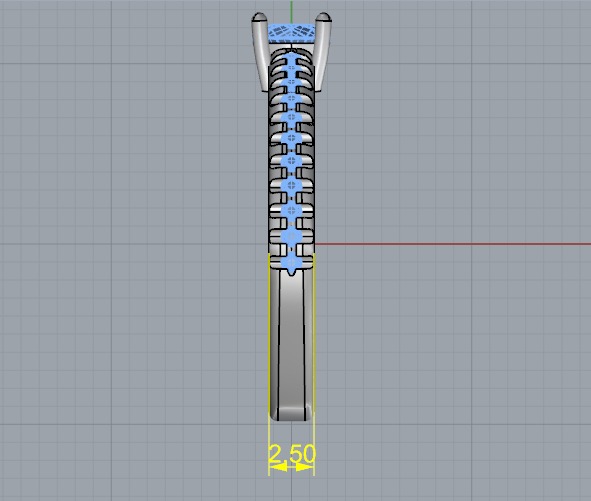 Soliter ring N012641 3D print model_7
