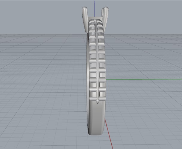 Soliter ring N012641 3D print model_4
