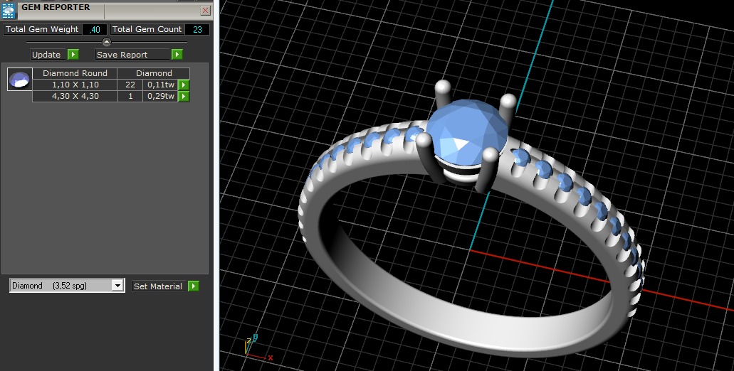 Soliter ring N012641 3D print model_9