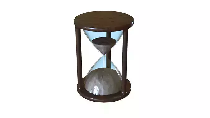 Hour Glass Low-poly 3D model