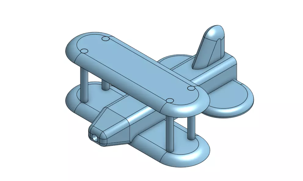 propeller plane model Free 3D print model_0