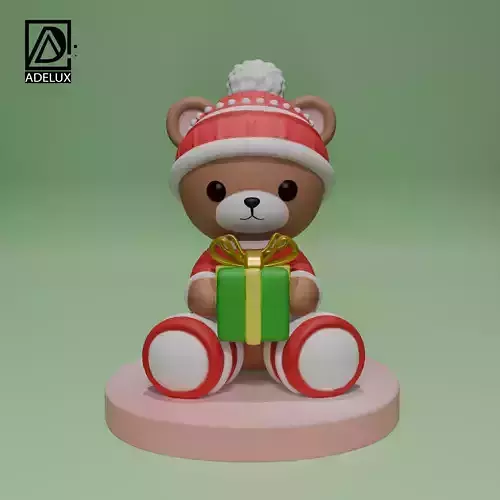 Christmas Teddy Bear 3D print model