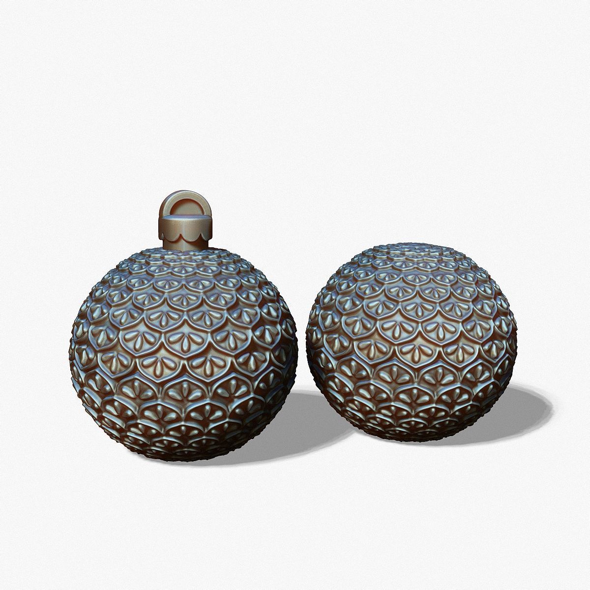 A Christmas tree ball casting model 3D print model_10