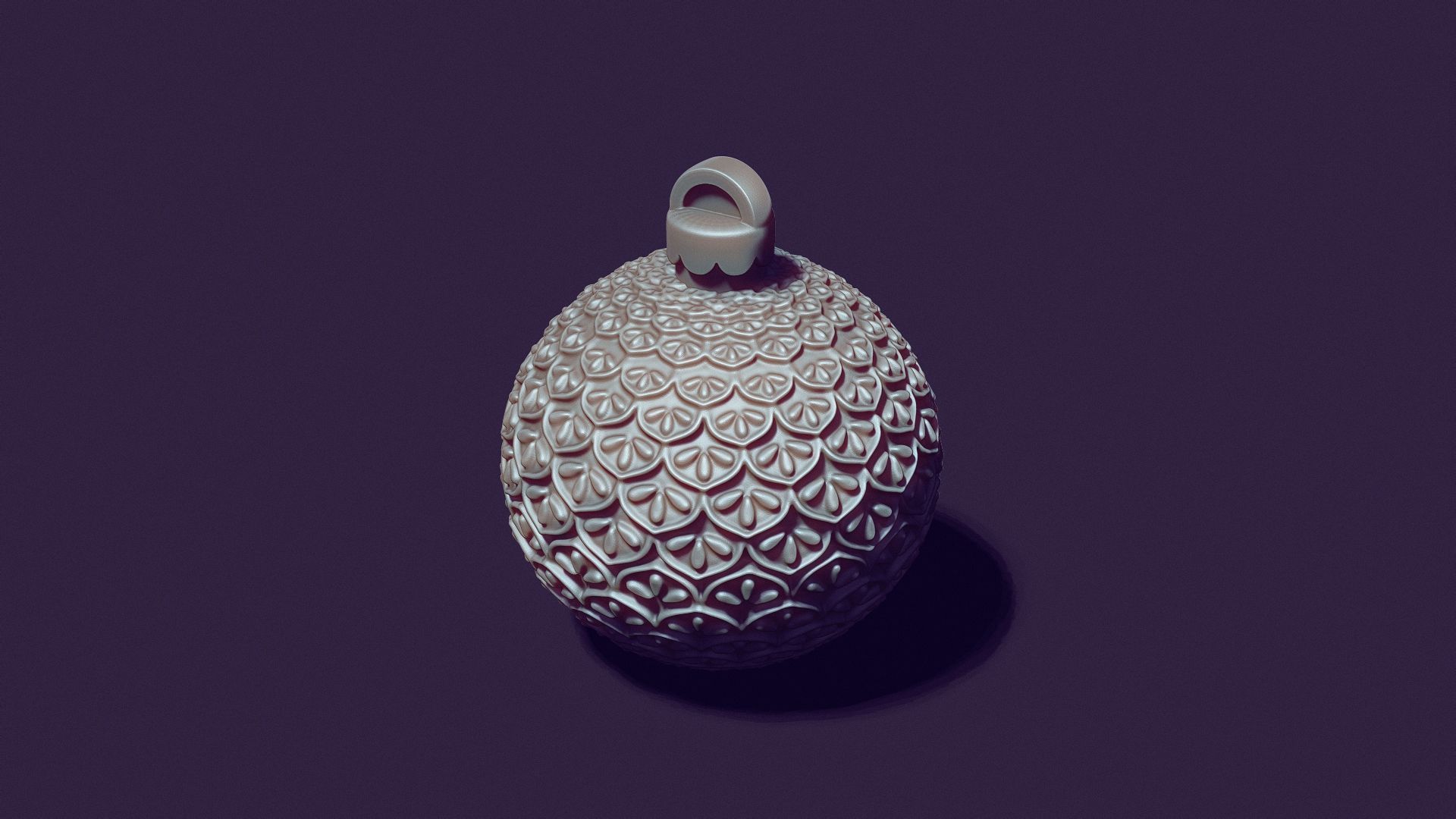 A Christmas tree ball casting model 3D print model_7