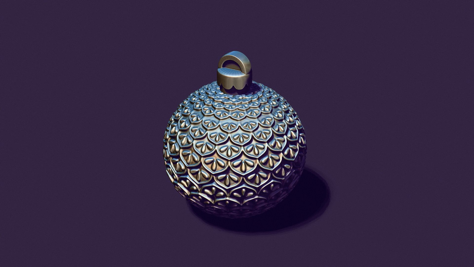 A Christmas tree ball casting model 3D print model_8