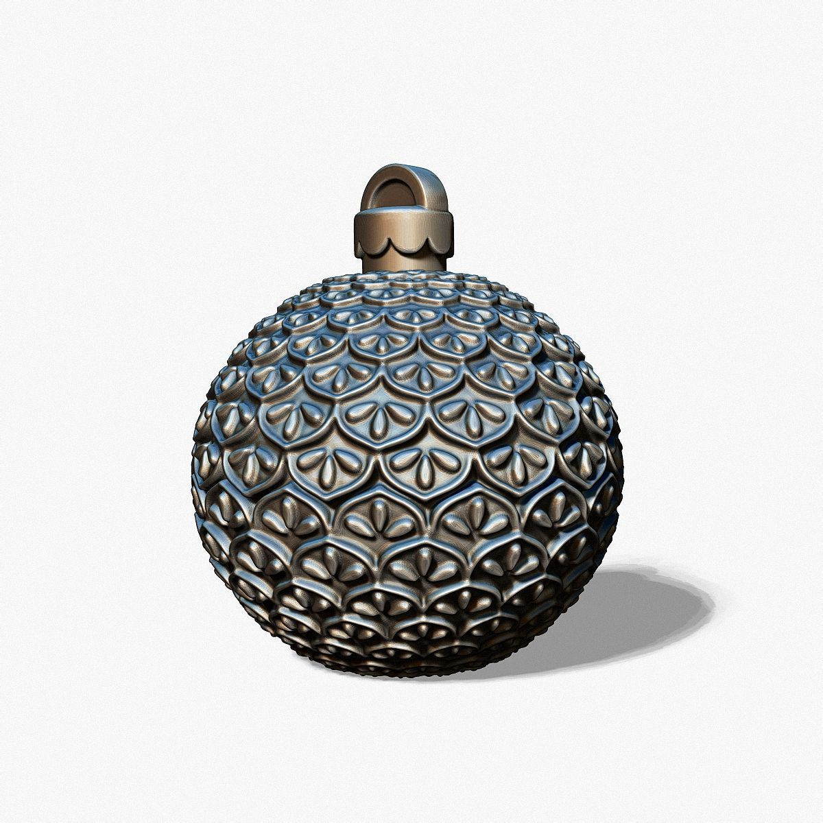 A Christmas tree ball casting model 3D print model_9