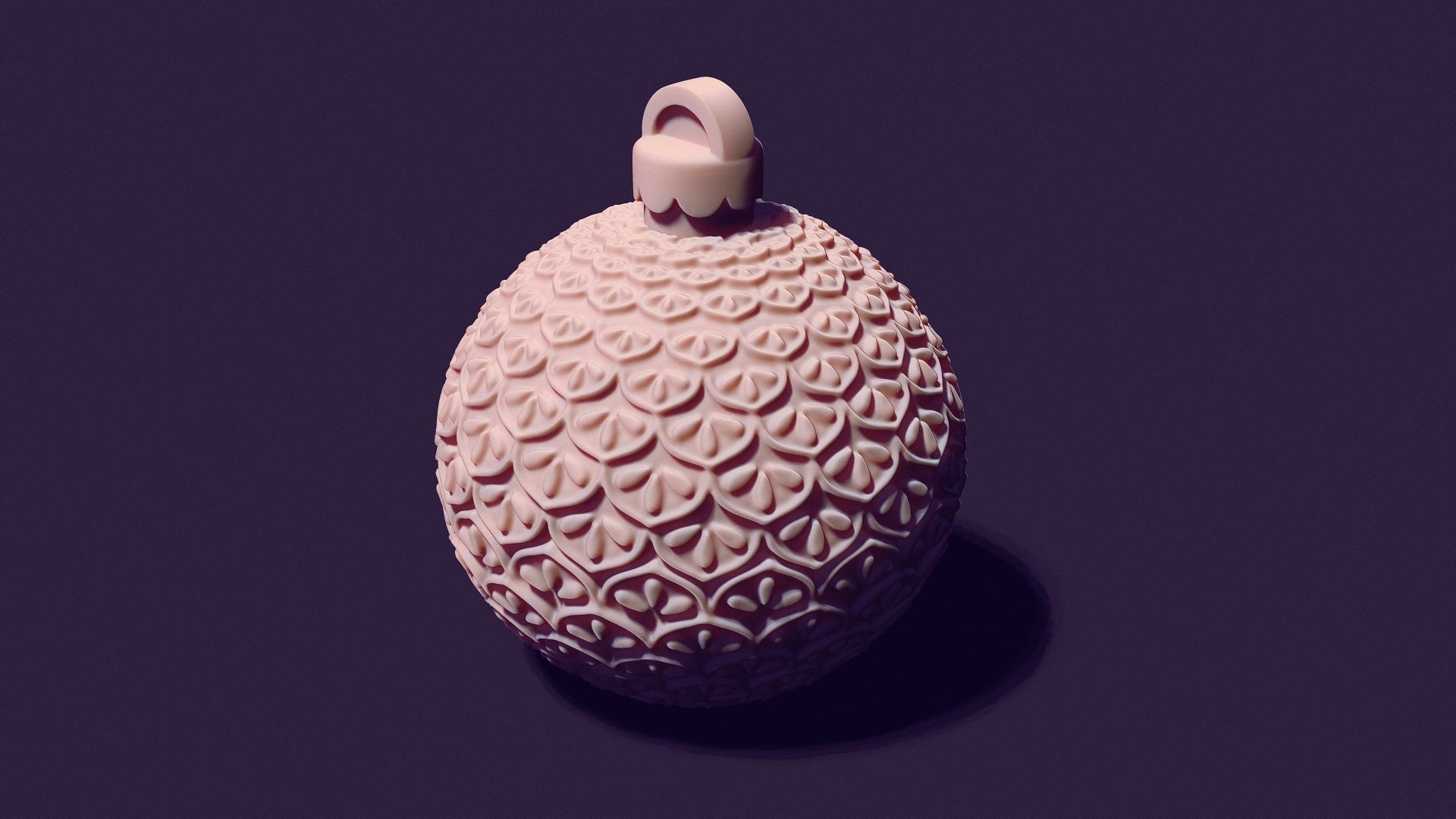 A Christmas tree ball casting model 3D print model_6