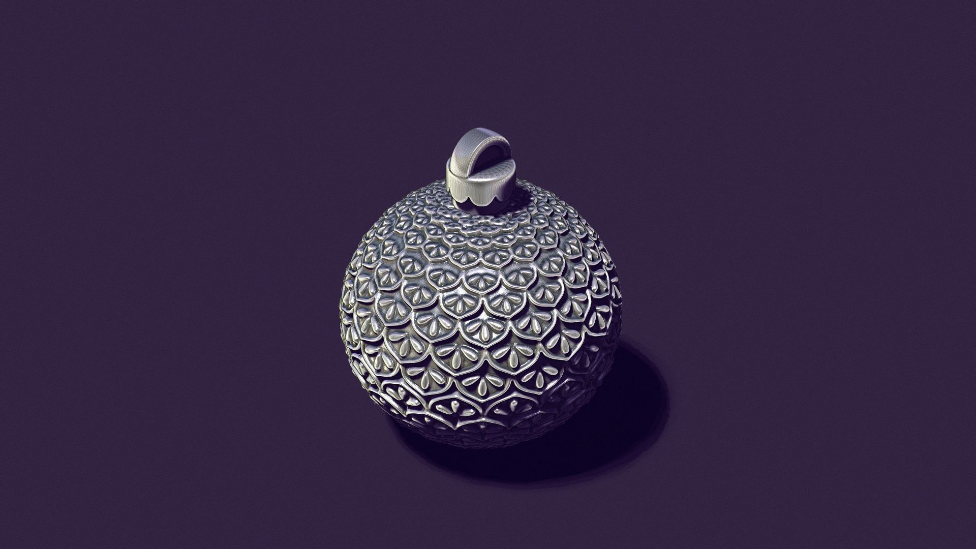 A Christmas tree ball casting model 3D print model_4