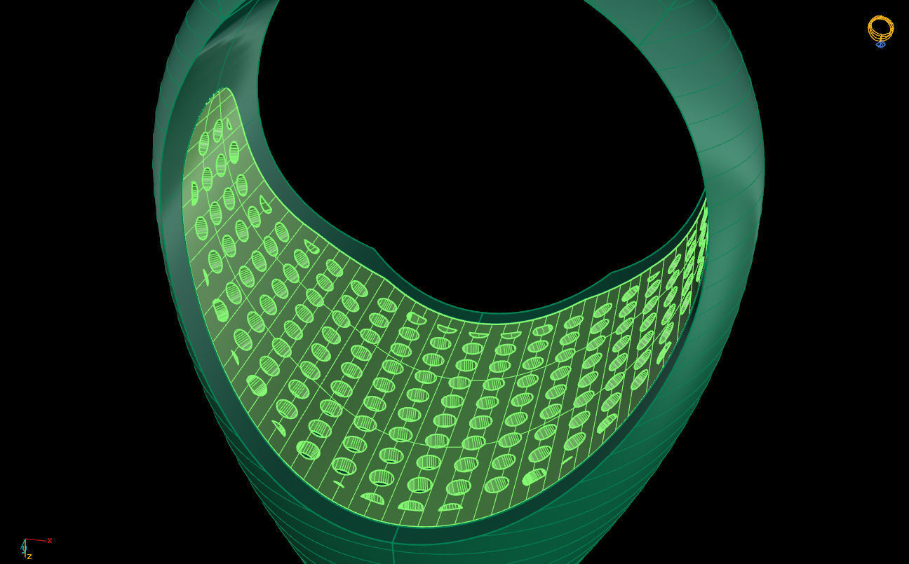 oval ring 3D print model_12