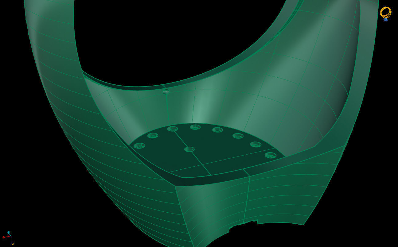 oval ring 3D print model_8