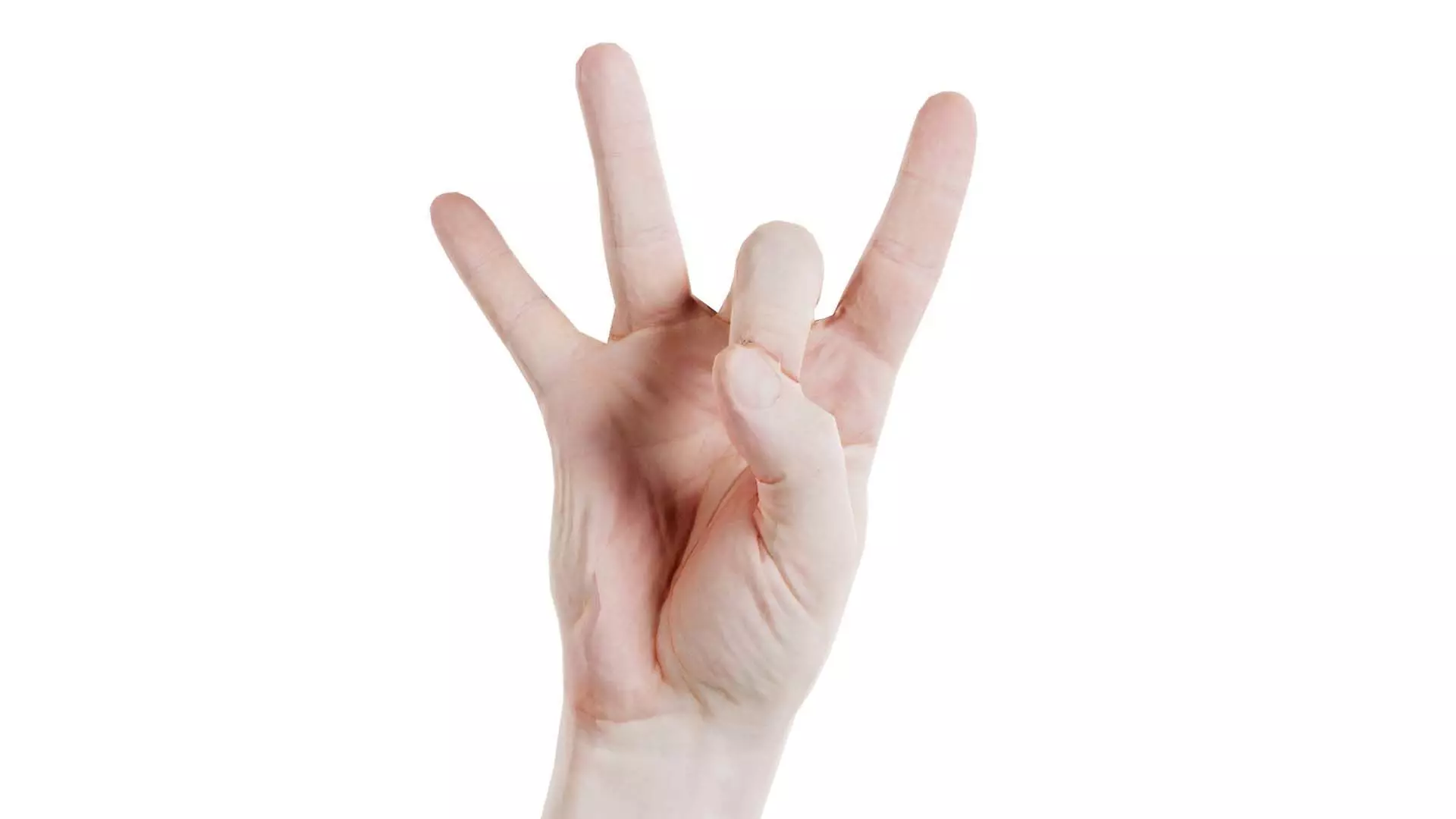 Male Hand Finger Number 8 Low-poly 3D model