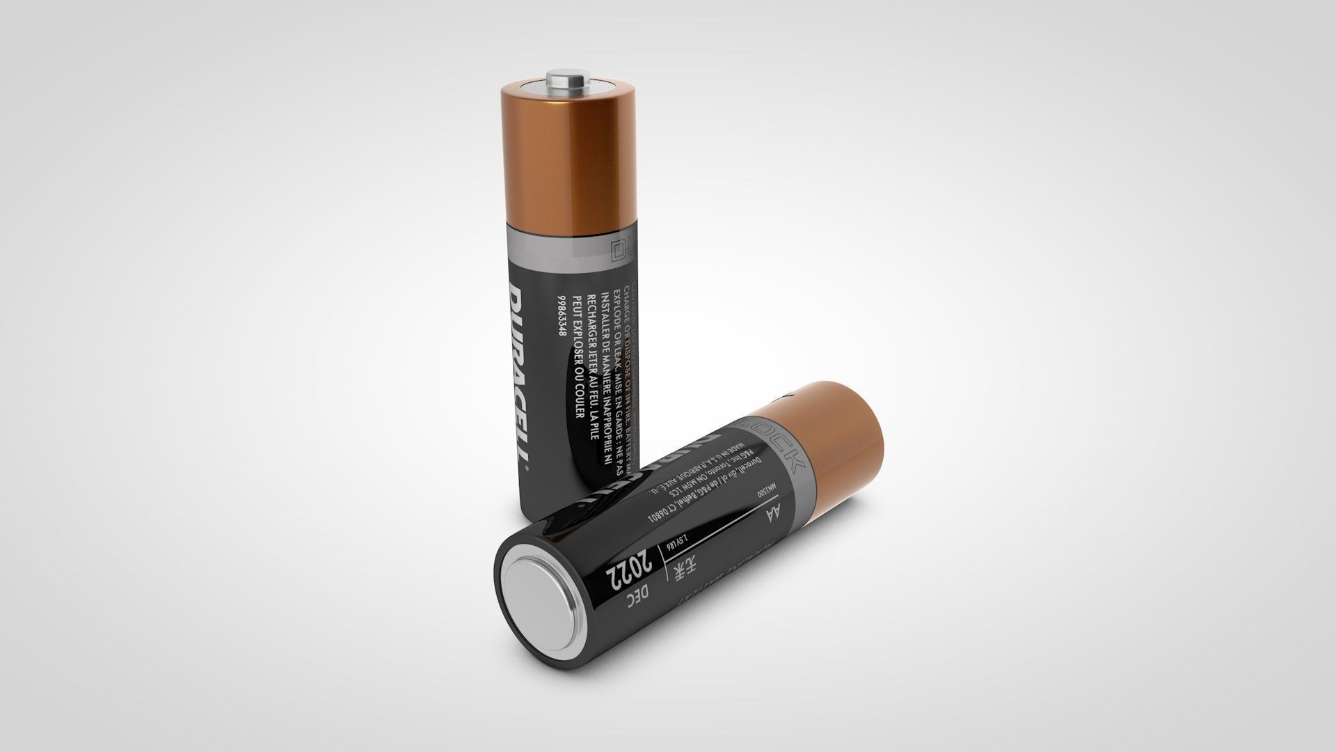 AA Battery 3D model_2