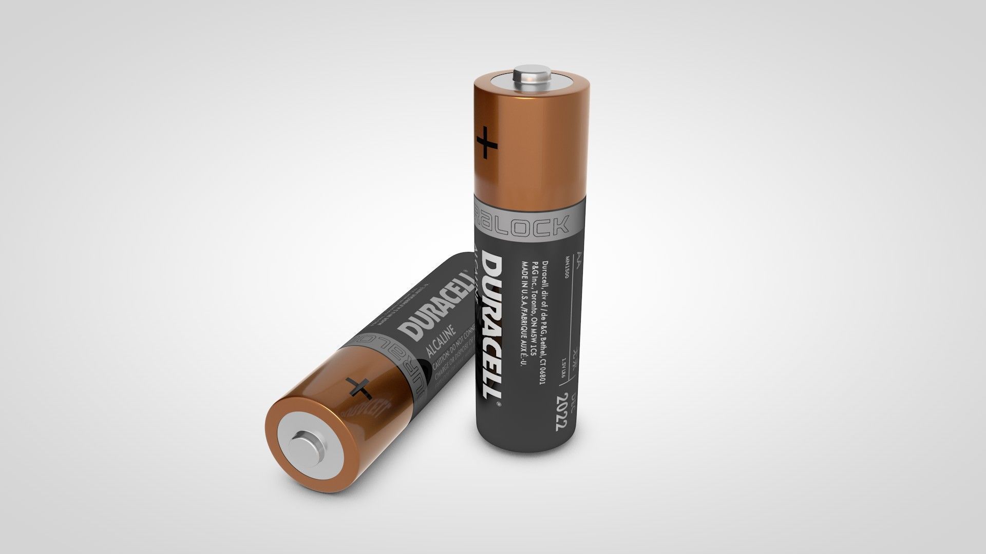 AA Battery 3D model_3